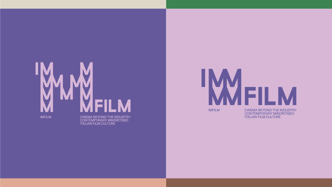 IMFILM logo | Università degli Studio di Modena e Reggio Emilia: graphic design: Laura Bortoloni, Marco Crivellaro; art direction: Laura Bortoloni, 2023